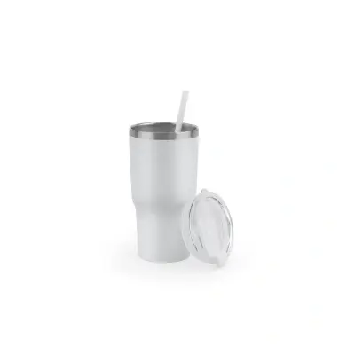 JOYNER M. Pahar de călătorie compact din oțel inoxidabil (91% reciclat) cu perete dublu izolat în vid și finisaj mat 600 ml - Img 4