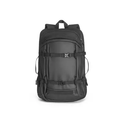KAMPALA. Rucsac pentru laptop din poliester reciclat 900D, de înaltă densitate, cu protecție impermeabilă și căptușeală din poliester reciclat 210D 17'3" - Negru - 21 L - Img 3