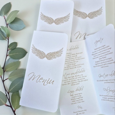 Meniu tip carte ingeras