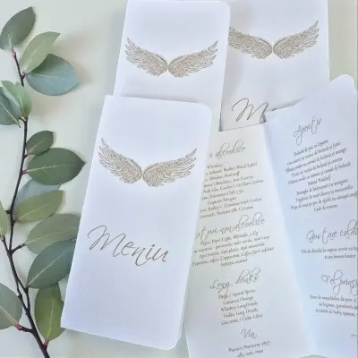 Meniu tip carte ingeras