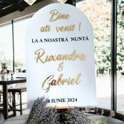 Panou inampinare invitati nunta/botez