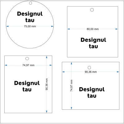Set 100 buc - Odorizante auto personalizate