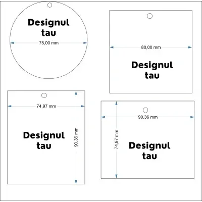 Set 100 buc - Odorizante auto personalizate