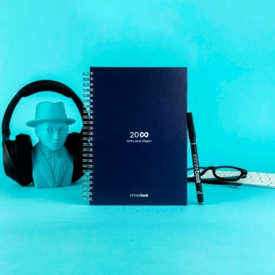 STARTER KIT INFINITE PLANNER A5. Setul include un "Jurnal infinit", kit de curățare, marker și suport pentru marker - Img 4