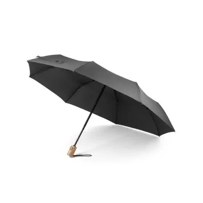 Umbrelă Personalizată River - Pliabilă din rPET, Rezistentă la Vânt cu Deschidere și Închidere Automată