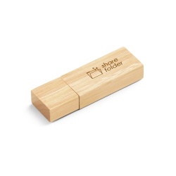 VENTER 8GB. Stick USB cu 8GB în bambus - Natural deschis - Img 2