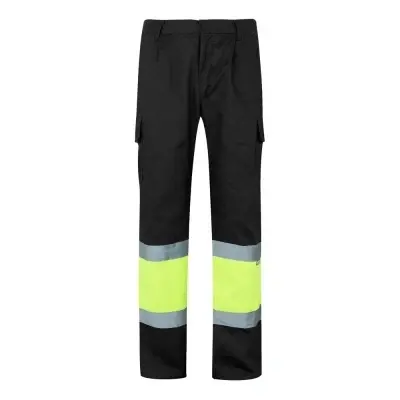 VL ATHENA. Pantaloni din twill în două tonuri (210g/m²), căptușiți, cu mai multe buzunare, din bumbac (20%) și poliester (80%)