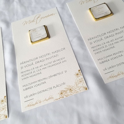 Card mulțumire cu frunze aurii