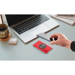 CASSINI. Power bank 4'000 mAh cu încărcător wireless de 5W din aluminiu reciclat (100% rAL) - Img 5