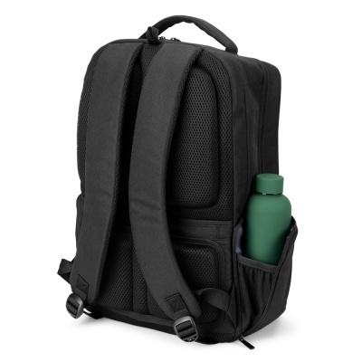 COPENHAGEN. Rucsac din twill reciclat hidrofug cu două buzunare frontale mari, 17.3" - Img 4