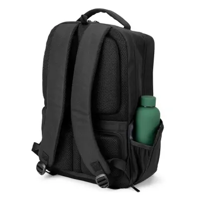 COPENHAGEN. Rucsac din twill reciclat hidrofug cu două buzunare frontale mari, 17.3" - Img 4