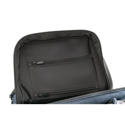 DIVERGENT BACKPACK I. Rucsac pentru laptop până la 15.6'' în denim și PU - Img 4