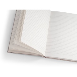EAPAD RIGID. Blocnotes A5 cu copertă dură, realizat din deșeuri de frunze de ceai (65%) - Natural - Img 4