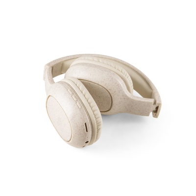 FEYNMAN. Căști wireless pliabile cu autonomie de 4 ore din paie de grâu și ABS - Natural - Personalizat - Img 4
