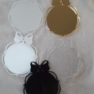 Glob Crăciun din plexiglas – set 10 bucăți, personalizabil