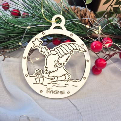 Glob lemn personalizat Spiridus