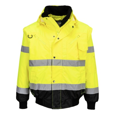 Jachetă Bomber 3 în 1 cu contrast Hi-Vis Portwest (C465)