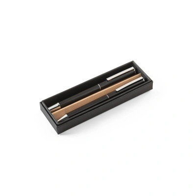 LEAH. Set de roller și pix din aluminiu (94% rAL) cu clips