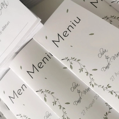 Meniu tip carte Olivia & Daniel