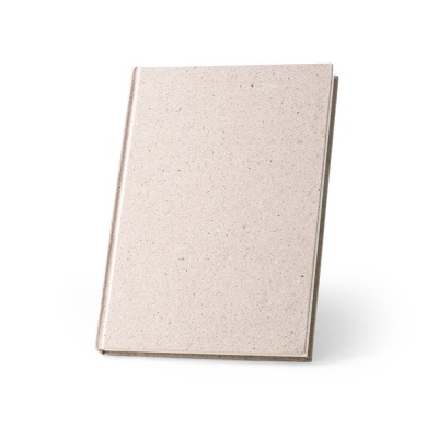 ORGANIC RIGID. Blocnotes A5 cu copertă dură realizată din materie organică de elefant (80%) - Natural deschis - Personalizat - Img 2