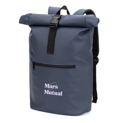PORTLAND. Rucsac cu închidere rulată din PU, cu buzunar pentru laptop de 16" - Img 2