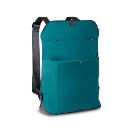 ROVER BACKPACK II. Rucsac din material textil și PU - Albastru petrol - Img 2