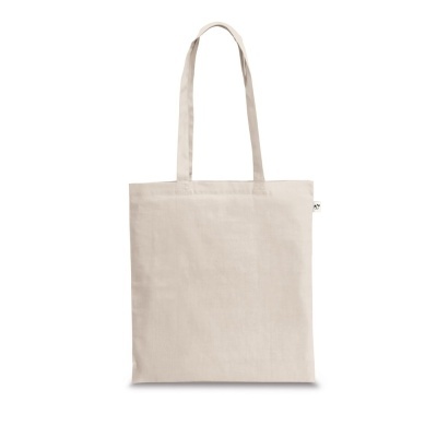 SVANETI. Sacoșă realizată din bumbac reciclat (70%) și poliester (30% rPET) (150 g/m²) - Natural deschis - Personalizat - Img 2