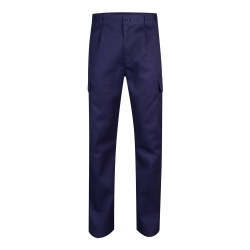 VL AINE. Pantaloni din twill cu buzunare multiple (190g/m²), din bumbac (20%) și poliester (80%) - Img 2
