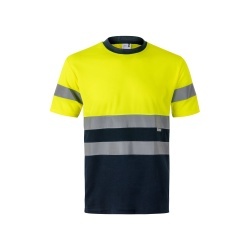 VL BRAHMA LARGE. Tricou tehnic bicolor cu ochi de pasăre (140g/m²), din poliester (100%) - Img 5