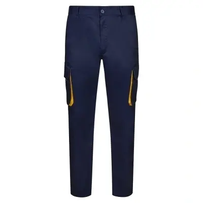VL HYPNOS. Pantaloni de twill cu buzunare multiple în două tonuri (200g/m²), din bumbac (35%) și poliester (65%) - Img 3