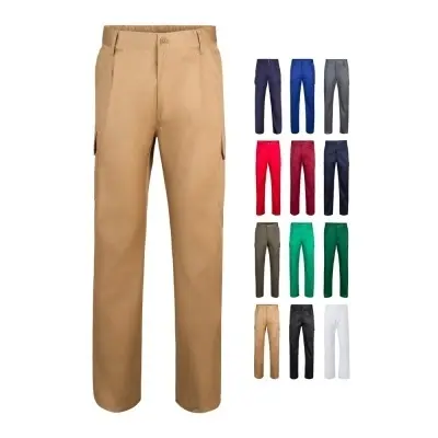 VL MABON. Pantaloni din twill cu mai multe buzunare (200g/m²), din bumbac (35%) și poliester (65%)