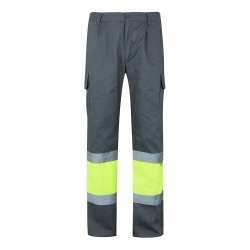 VL POSEIDON LARGE. Pantaloni din twill cu buzunare multiple în două tonuri (210g/m²), din bumbac (20%) și poliester (80%) - Img 4