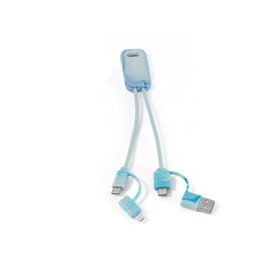 BERNERS. Cablu USB super rapid 6 în 1 în Pet reciclat (100% rPET) - Img 1
