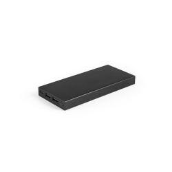 DOROTHY 10. Power bank 10'000 mAh din aluminiu reciclat (100% rAL) - Negru - Img 3
