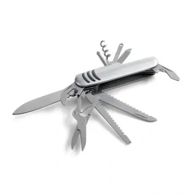 Kaprun – Briceag multifuncțional inox cu 11 funcții