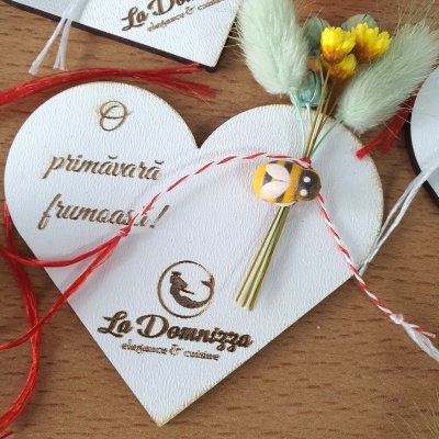 Mărtisoare decorate cu flori uscate cu logo - Img 2