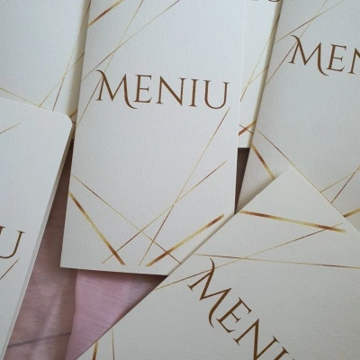 Meniu în stil minimalist