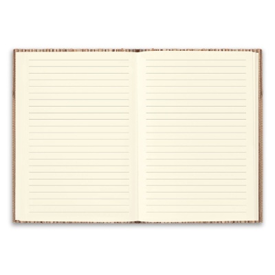 NERUDA. Notepad A5 cu coperta tare din fibre naturale de paie - Natural - Img 4