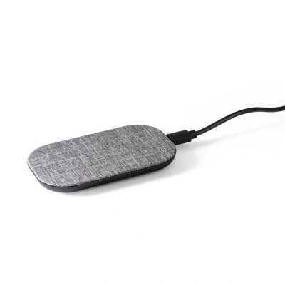 RENEWAL CHARGER. Încărcător wireless super rapid de 15W în PET reciclat (100% rPET) - Gri