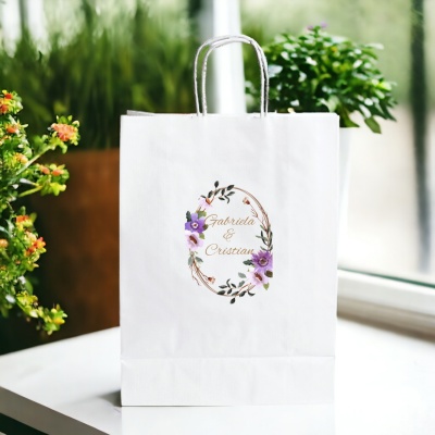 Sacoșă nuntă 16x21x9 cm