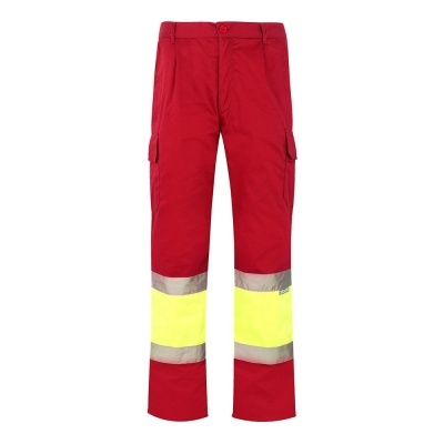VL ATHENA. Pantaloni din twill în două tonuri (210g/m²), căptușiți, cu mai multe buzunare, din bumbac (20%) și poliester (80%) - Img 3