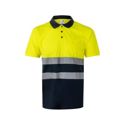 VL FORTUNA. Tricou polo Bird-eye (140g/m²) cu mâneci scurte, din poliester (100%)