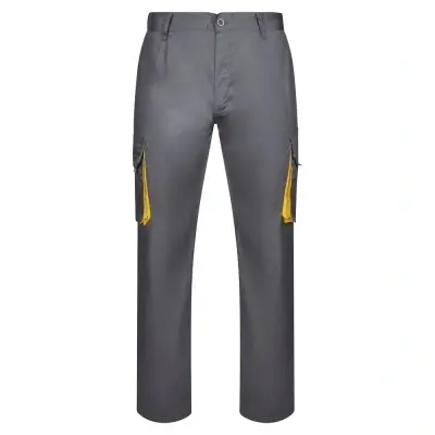 VL HYPNOS. Pantaloni de twill cu buzunare multiple în două tonuri (200g/m²), din bumbac (35%) și poliester (65%) - Img 4