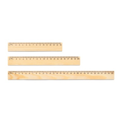 WESLEY 20. Rigla din lemn de pin cu scală de 20 cm - Img 2