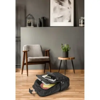 AVENIR. Rucsac trolley pentru laptop de 17” în 1680D și 300D - Negru - 28 L - Img 6