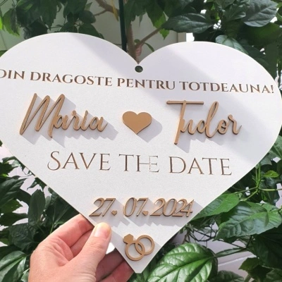 Decoratiune ”Save the Date” - Img 3