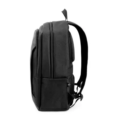DRAMMEN. Rucsac pentru laptop din poliester reciclat 600D de înaltă densitate - Negru - 24 L - Img 3
