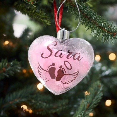 Glob personalizat in forma de inima cu nume