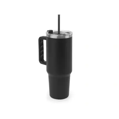 JOYNER XL. Pahar mare de călătorie din oțel inoxidabil (91% reciclat) cu perete dublu izolat în vid și finisaj mat 1300 ml