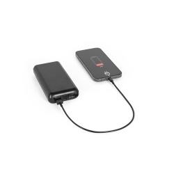 LEAKEY 20. Power bank 20'000 mAh în ABS reciclat (100% rABS) - Negru - Img 4